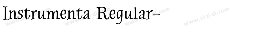 Instrumenta Regular字体转换
